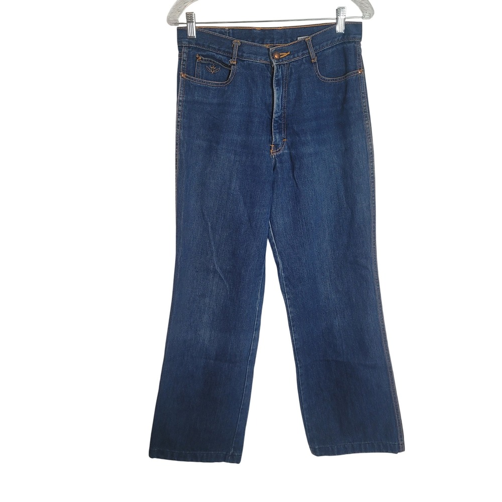 Pentimento Vintage High Waisted Western Denim Blue Jeans Embroidered Size 13